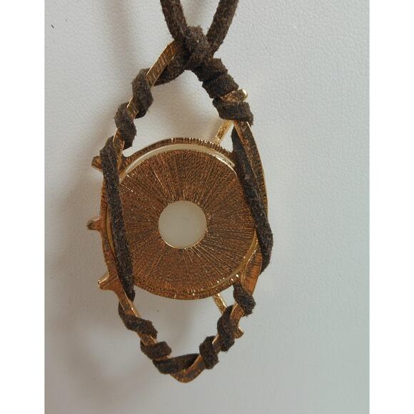 Mystical Claw Eye Pendant Suede Cord Necklace Boho Jewelry Unique OAK - Picture 2 of 4